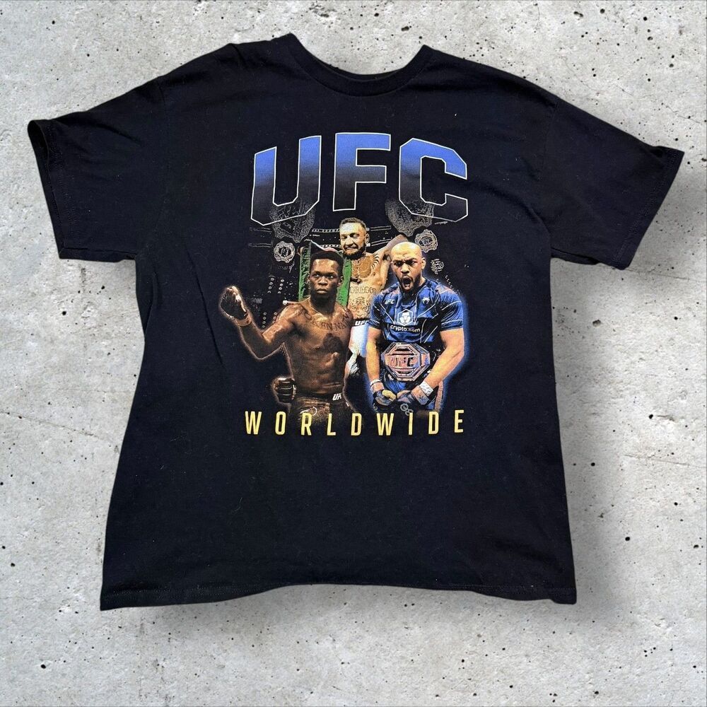 Ufc Worldwide Graphic TShirt Short Sleeve Black 2024 Size Large